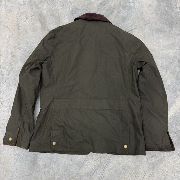 Lauren Ralph Lauren Women’s Olive Green Field Jacket Size M Corduroy Collar - Picture 13 of 16